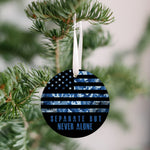 US Navy - Separate But Never Alone Christmas Ornament