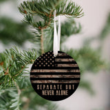 US Marine - Separate But Never Alone Christmas Ornament