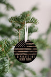 US Marine - Separate But Never Alone Christmas Ornament