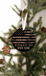 US Marine - Separate But Never Alone Christmas Ornament