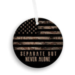 US Marine - Separate But Never Alone Christmas Ornament