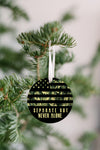 US Army - Separate But Never Alone Christmas Ornament