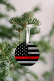 Thin Redline Christmas Ornament