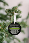 Thin Green Line Christmas Ornament