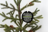 Thin Green Line Christmas Ornament