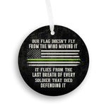 Thin Green Line Christmas Ornament