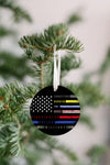 Support Police, Military, Firefighters, EMS, Nurse, First Responder Christmas Ornament