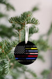 Support Police, Military, Firefighters, EMS, Nurse, First Responder Christmas Ornament