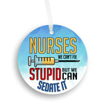 Nurse Sedate It Christmas Ornament