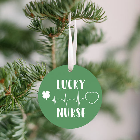 Lucky Nurse Christmas Ornament