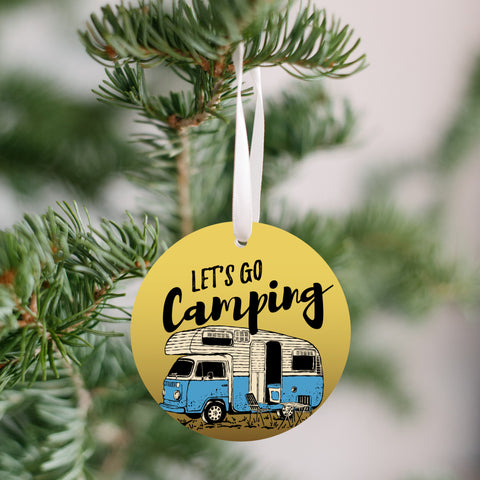 Let's Go Camping Christmas Ornament