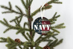 Home Is Where The Navy Sends Us Christmas Ornament